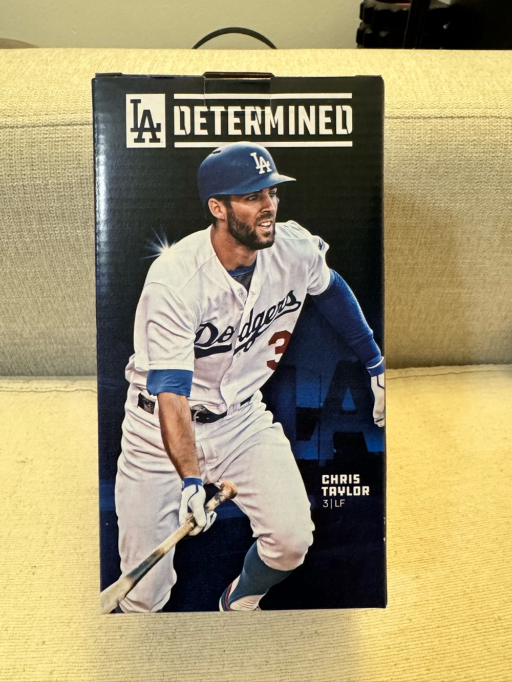 Los Angeles Dodgers Chris Taylor Bobblehead 2018 LA Determined - Picture 2 of 5